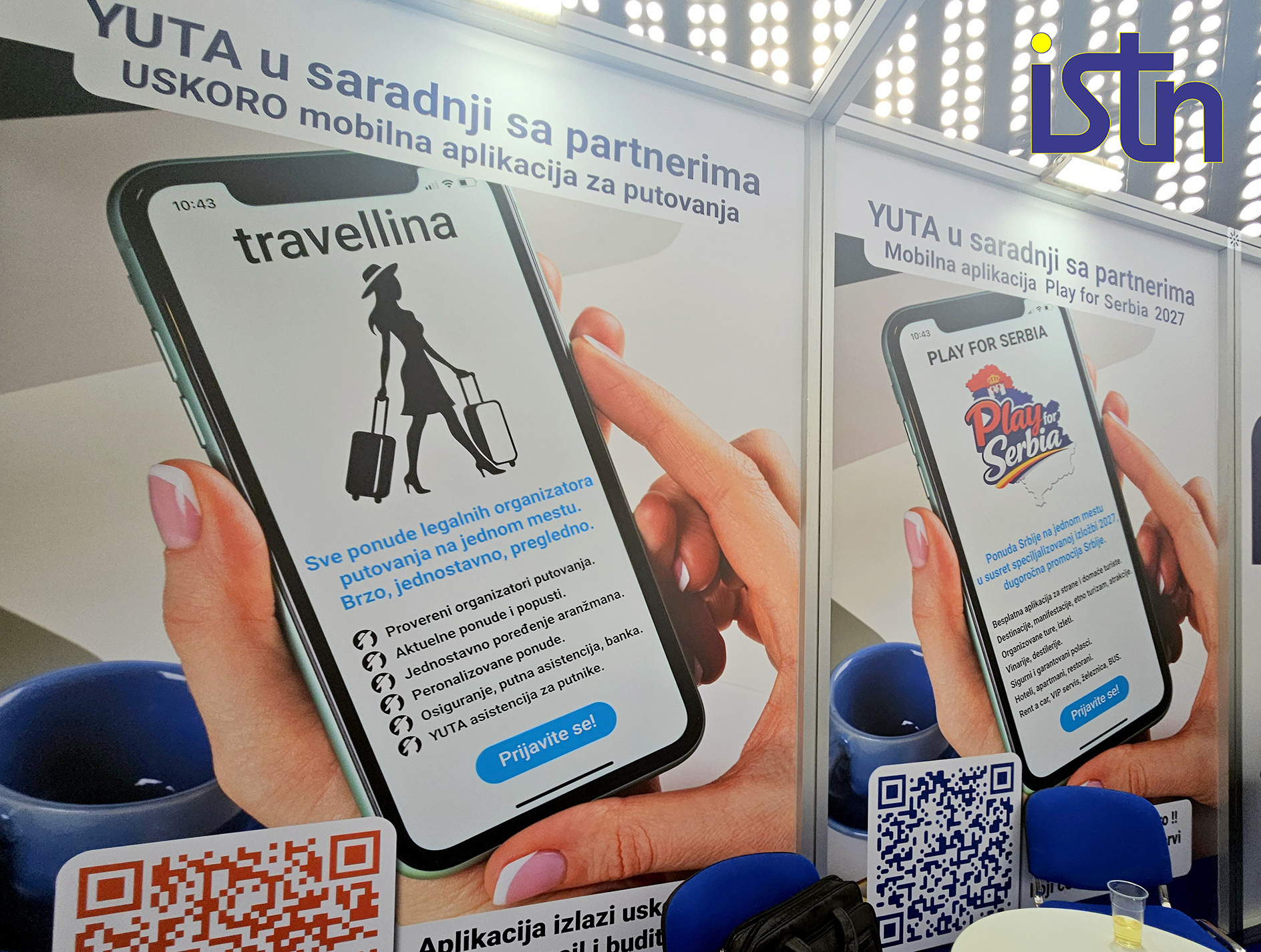 YUTA aplikacije Travellina i Play for Serbia, ISTN YUTA aplikacije Travellina i Play for Serbia, ISTN